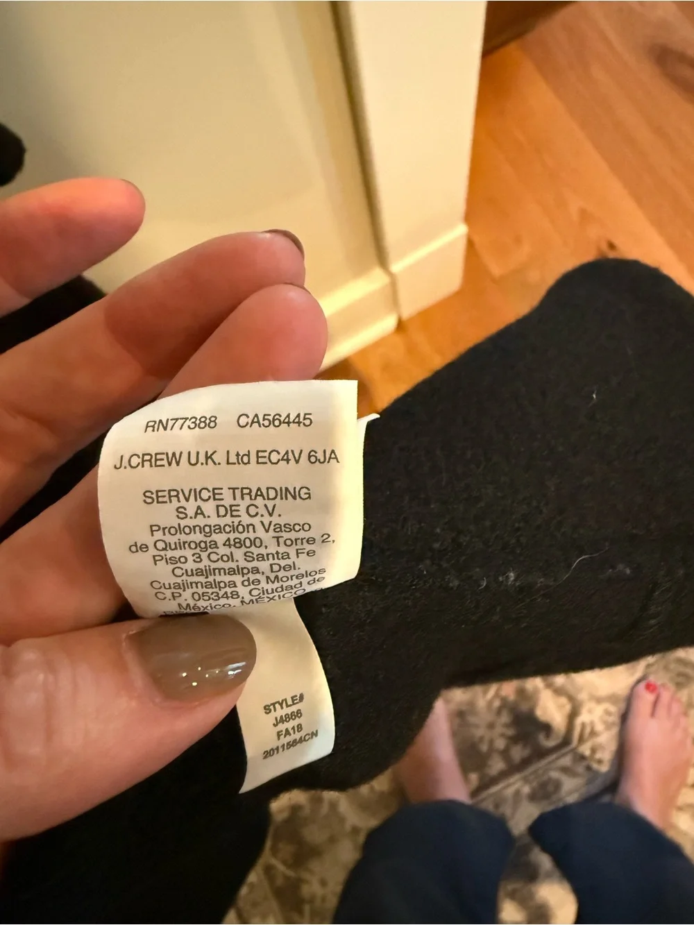 J.Crew Daphne Black Italian Boiled Wool Topcoat Tall 12
